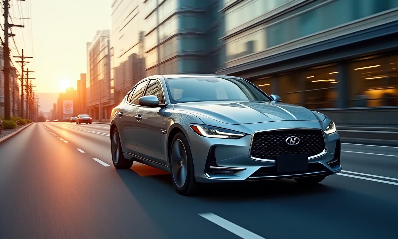 東京の街並みを走るプレミアムカー