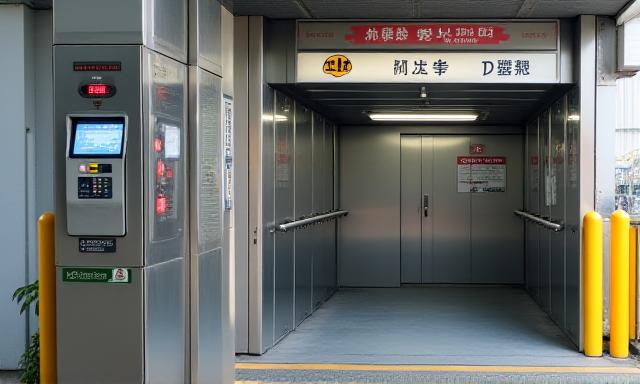 東京で見られる自動駐車場の外観